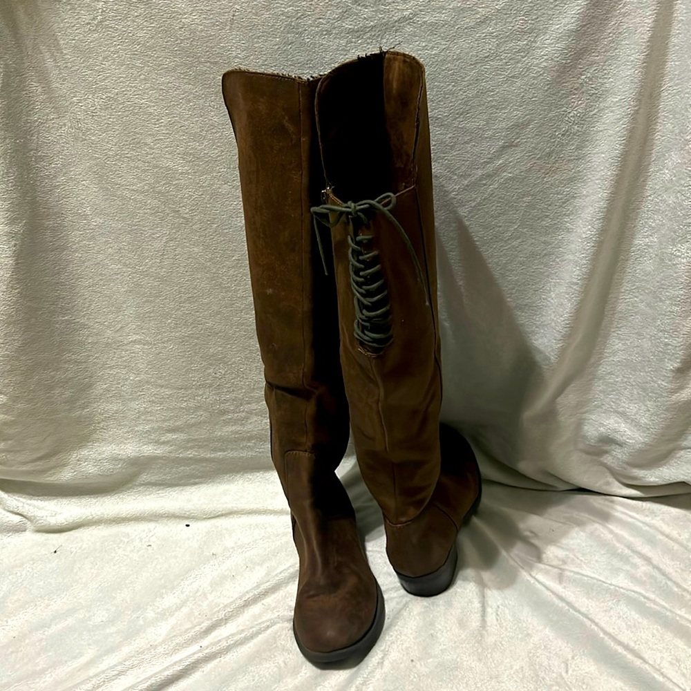 Tall brown boots
